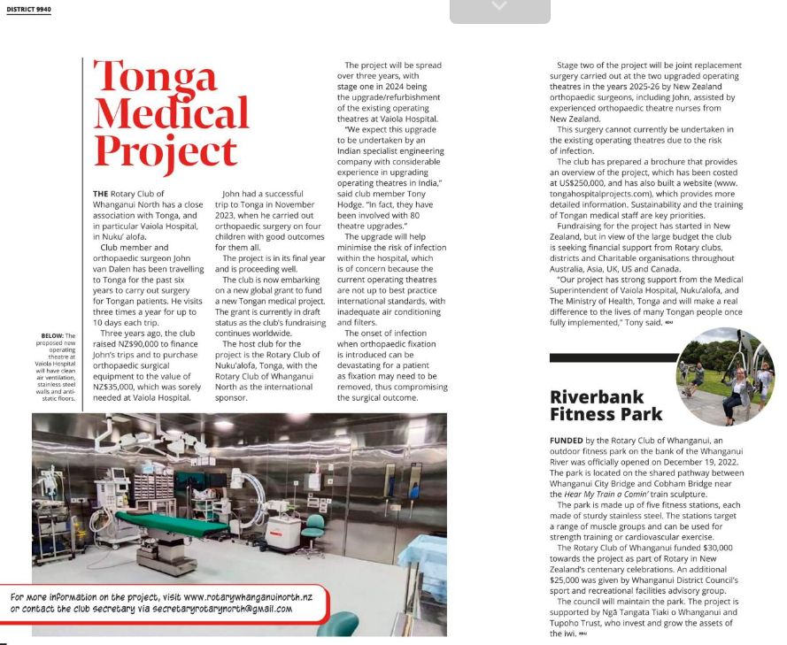Rotary Down Under Article - March 2024